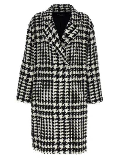 DOLCE & GABBANA DOLCE & GABBANA 'PIED DE POULE' COAT