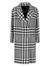 Dolce & Gabbana Dolce&gabbana Houndstooth Double Breasted Coat In White
