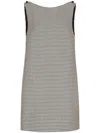 Dolce & Gabbana Houndstooth Button Mini Dress Sicily In Multicolour