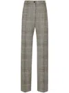 Dolce & Gabbana Tartan Check Trousers For Women In Multicolour