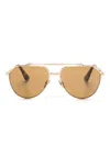 Dolce & Gabbana Pilot-frame Sunglasses In Gold