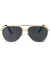 Dolce & Gabbana Pilot-frame Sunglasses In Gold
