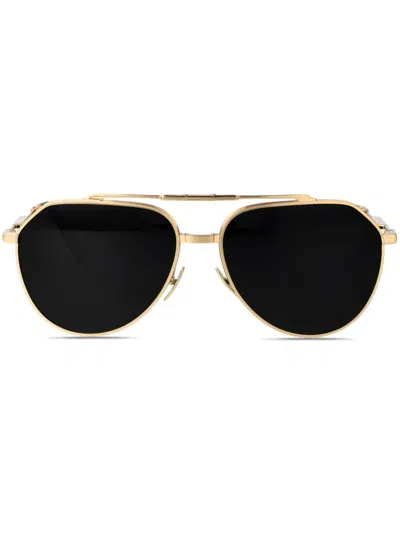 Dolce & Gabbana Pilot-frame Sunglasses In Gold