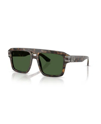 Dolce & Gabbana Pilot Tortoise Shell Print Sunglasses Dg4562 In Green