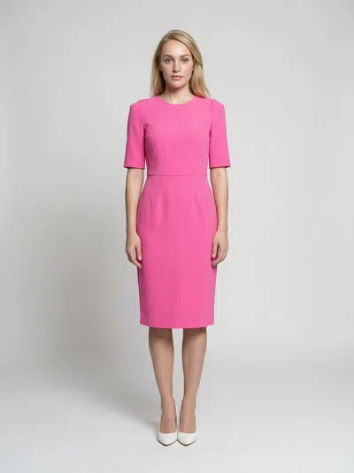 Dolce & Gabbana Acetate Blend Dress In Pink