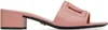 Dolce & Gabbana 40mm Bianca Sandals In 80405 Rosa