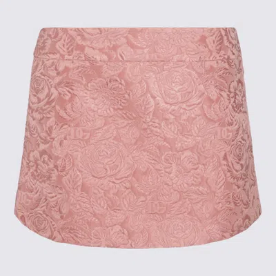 DOLCE & GABBANA PINK COTTON SKIRT
