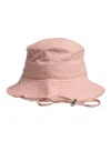 Dolce & Gabbana Pink Cotton Wide Brim Bucket Women's Hat In Pink