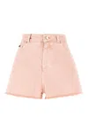 Dolce & Gabbana Pink Denim Shorts In Combined Colour