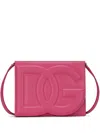 Dolce & Gabbana Dg Leather Flap Crossbody Bag In Pink