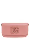 Dolce & Gabbana Pink Dg Logo Shoulder Bag In Pink