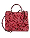 Dolce & Gabbana Pink Exotic Leather Top Handle Tote Crossbody Bag In Pink
