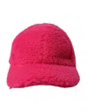 Dolce & Gabbana Pink Fleece Plush Baseball Hat Men In Pink