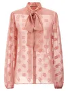 Dolce & Gabbana Pink Front Button Shirt In Pink
