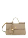 Dolce & Gabbana Pink Handbag With Padlock Detail And Adjustable And Removable Shoulder Strap In Leat