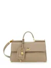Dolce & Gabbana Pink Handbag With Padlock Detail And Adjustable And Removable Shoulder Strap In Leather Woman