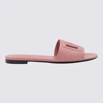Dolce & Gabbana Pink Leather Millennials Flats