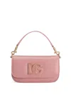 Dolce & Gabbana Pink Leather Shoulder Bag With Dg Logo