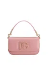 Dolce & Gabbana Pink Leather Shoulder Bag With Dg Logo
