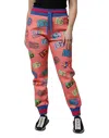 Dolce & Gabbana Pink Logo Monogram Jogger Sweatpants Pants In Pink