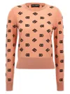 Dolce & Gabbana Logo Sweater Sweaters And Cardigans Pink In Pink