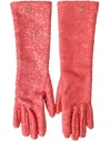 Dolce & Gabbana Pink Lurex Fantasia Mid Arm Length Gloves