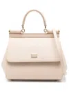 Dolce & Gabbana Pink Medium Sicily Tote Bag In Pink