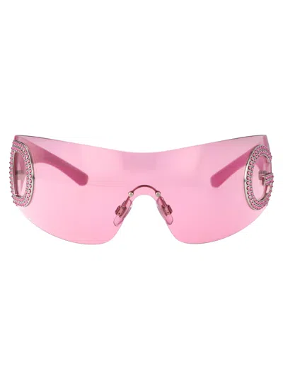 Dolce & Gabbana Pink Metal Sunglasses