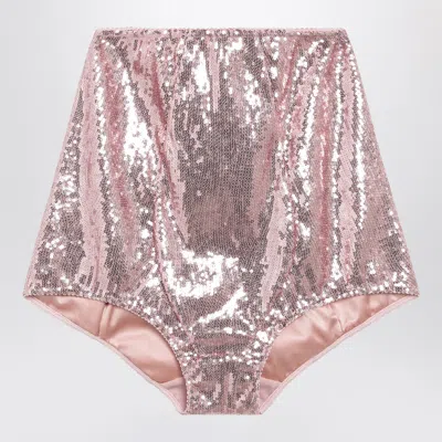 Dolce & Gabbana Pink Microsequin Culottes