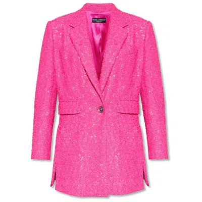 Dolce & Gabbana Pink Polyamide Suits & Blazer