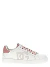 Dolce & Gabbana Women Portofino Leather Sneakers In Multi