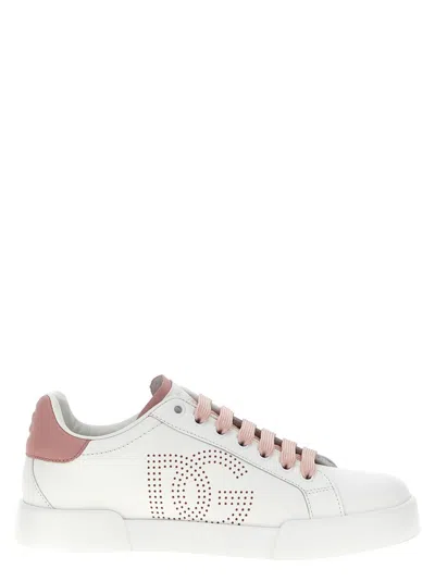 DOLCE & GABBANA PINK PORTOFINO SNEAKERS