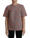 Dolce & Gabbana Pink Sail Boat Print Cotton T-shirt