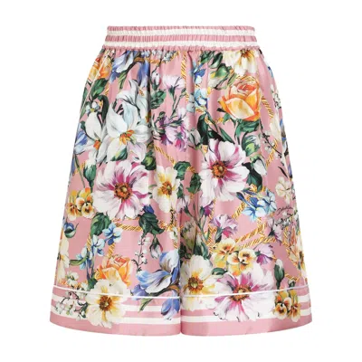 DOLCE & GABBANA DOLCE & GABBANA PINK SHORTS - KNEE-LENGTH SHORTS WOMEN