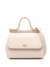 Dolce & Gabbana Women Sicily Large Leather Handbag In Pink
