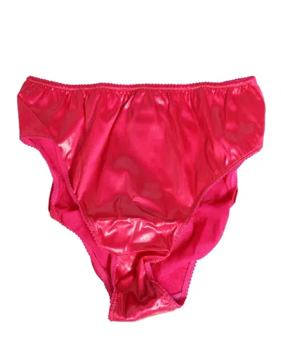 Dolce & Gabbana Pink Silk Satin Slip Girdle Panty Underwear