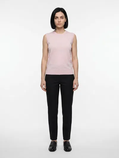 Dolce & Gabbana Pink Silk Tank Women's Tops