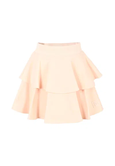Dolce & Gabbana Kids' Pink Skirt For Girl With Logo
