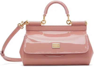 Dolce & Gabbana Pink Small Sicily Bag In 80405 Pink