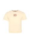 Dolce & Gabbana Logo-embroidered T-shirt In Pink