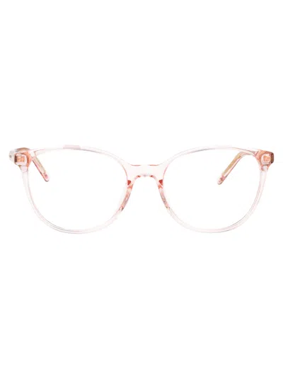 Dolce & Gabbana Pink Transparent Acetate Glasses