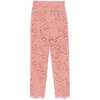 Dolce & Gabbana Lace Shorts Elastic Waistband Scalloped Hem In Pink