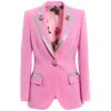 Dolce & Gabbana Pink Wool Jackets & Coat In Pink