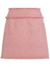 Dolce & Gabbana Pink Wool Miniskirt