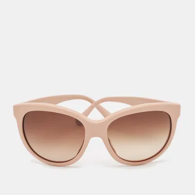 Pre-owned Dolce & Gabbana Pink/brown Gradient Dg4149 Butterfly Sunglasses