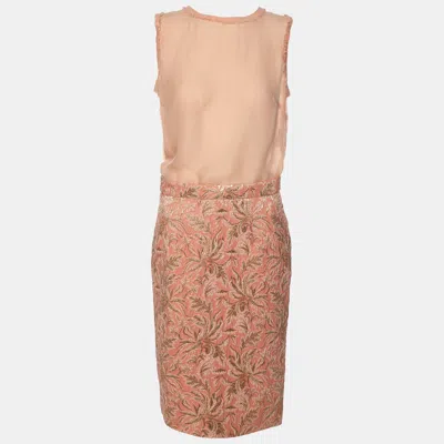 Pre-owned Dolce & Gabbana Pink/gold Lurex/silk Sets S