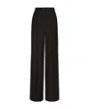 Dolce & Gabbana High-waisted Pinstripe Palazzo Pants In Black
