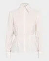 Dolce & Gabbana Pinstripe Tie-waist Shirt In Multi