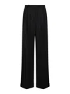 Dolce & Gabbana Pinstripe Virgin Wool Straight Pants In Black