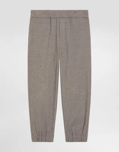 Dolce & Gabbana Kids' Pinstripe Trousers In Gray